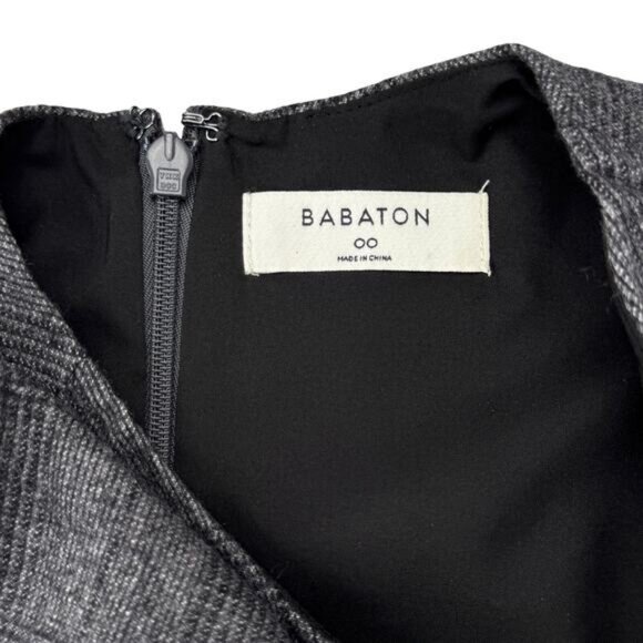 Aritzia Babaton Wool Glend Plaid Sheath Dress Size 00 - Picture 3 of 8